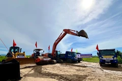 Khởi công xây dựng khu tái định cư phục vụ dự án đường sắt tốc độ cao Bắc - Nam qua địa phận thành phố Đà Nẵng. (Ảnh: Thanh Phong/Vietnam+)