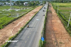 Một đoạn thuộc dự án cải tạo, nâng cấp Quốc lộ 14B. (Ảnh: Thanh Phong/Vietnam+)