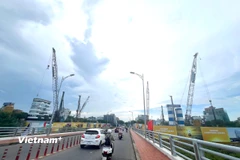 Khu vực xây dựng của 2 tòa chung cư. (Ảnh: Thanh Phong/Vietnam+)