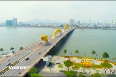 Cầu Rồng, một trong những biểu tượng của thành phố Đà Nẵng. (Ảnh: Thanh Phong/Vietnam+)
