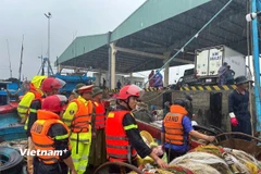 Hình tư liệu - Công an Đà Nẵng kêu gọi đảm bảo an toàn tàu thuyền trước bão số 10. (Ảnh: PV/Vietnam+)