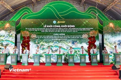 Khởi động dự án đầu tiên thuộc Khu Thương mại Tự do Đà Nẵng. (Ảnh: PV/Vietnam+)