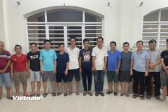 Nhóm đối tượng liên quan đến đường dây đánh bạc, tổ chức đánh bạc bị khởi tố. (Ảnh: Công an Đà Nẵng)