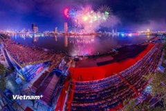 Lễ hội pháo hoa Quốc tế Đà Nẵng 2025. (Ảnh: Thanh Phong/Vietnam+)
