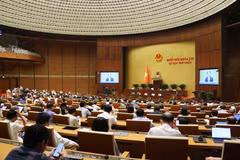 Quốc hội thảo luận 3 dự án luật về Hộ tịch, Công chứng và Trợ giúp pháp lý. (Ảnh: Văn Điệp/TTXVN)