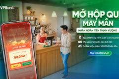 Ưu đãi chồng ưu đãi với Hoàn tiền Thịnh Vượng của ngân hàng VPBank. (Ảnh: Vietnam+)