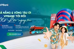 “VPBank tới rồi, mở “lời” ngay thôi” tiếp tục hành trình tại Đà Nẵng, Vũng Tàu. (Ảnh: Vietnam+)