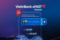 Ra mắt VietinBank eFAST mobile phiên bản mới dành riêng cho doanh nghiệp nhỏ. (Ảnh: Vietnam+)