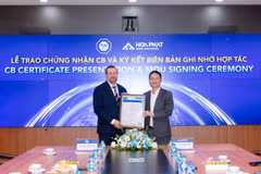 Điện máy gia dụng Hòa Phát đạt chứng nhận CB của TÜV SÜD cho bếp từ, hướng tới xuất khẩu. (Ảnh: Vietnam+)