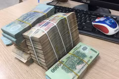 Tiền gửi dân cư lập kỷ lục hơn 10,82 triệu tỷ đồng, tăng 4,76%. (Ảnh: Vietnam+)