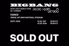 Toàn bộ vé đêm diễn của BIGBANG tại Mỹ Đình đã được bán hết. (Ảnh: Vietnam+)