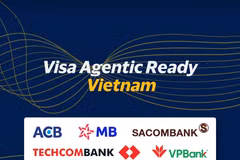 Năm ngân hàng Việt Nam và Visa sẽ thực hiện giao dịch bằng AI. (Ảnh: Vietnam+)