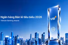VIB được vinh danh Ngân hàng bán lẻ tiêu biểu. (Ảnh: Vietnam+)