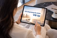 Cách VIB Up nâng hạng một hành trình tài chính nhiều nhu cầu cho khách hàng. (Ảnh: Vietnam+)