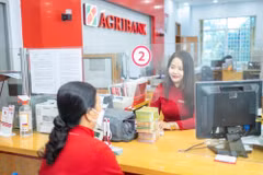Agribank tiên phong giảm đồng thời cả lãi suất cho vay và tiền gửi. (Ảnh: Vietnam+)