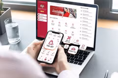 Agribank Plus - ứng dụng ngân hàng điện tử ghi dấu ấn đột phá về công nghệ của Agribank. (Ảnh: Vietnam+)