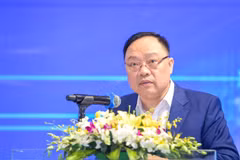 Ông Phạm Anh Tuấn - Vụ trưởng Vụ Thanh toán Ngân hàng Nhà nước phát biểu tại hội thảo. (Ảnh: Thanh Nga/Vietnam+)