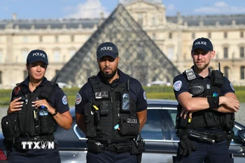 Cảnh sát ở Pháp. (Ảnh: AFP/TTXVN)