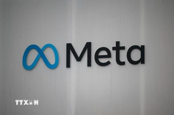 Biểu tượng của Tập đoàn Meta. (Ảnh: AFP/TTXVN)