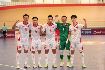 Futsal Việt Nam rộng cửa vào tứ kết Futsal châu Á 2026. (Nguồn: VFF)