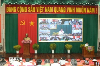 Hậu Giang triển khai nhiệm vụ vận hành thử nghiệm bộ máy các cơ quan Đảng, Nhà nước, Mặt trận Tổ quốc cấp xã (mới) trên địa bàn tỉnh. (Ảnh: Duy Khương/TTXVN)