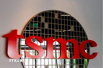 Biểu tượng của TSMC tại Viện sáng chế ở Hsinchu, Đài Loan (Trung Quốc), ngày 29/5/2024. (Ảnh: Reuters/TTXVN)