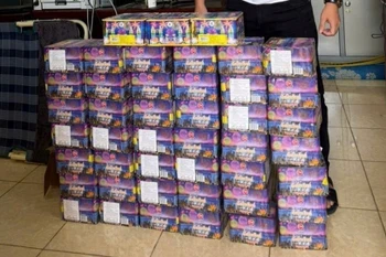 Tang vật của vụ án. (Ảnh: TTXVN phát)