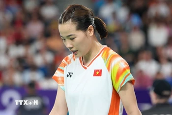 Nguyễn Thùy Linh chỉ giành được vị trí á quân Canada Open 2025. (Ảnh: Hoàng Linh/TTXVN)