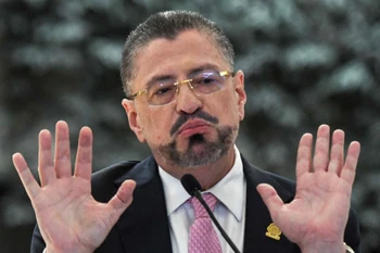 Tổng thống Costa Rica Rodrigo Chaves. (Nguồn: AFP)