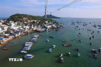 Một góc thành phố Phú Quốc . (Ảnh: Dương Giang/TTXVN)