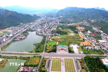 Diện mạo vùng biên viễn Lai Châu đã có nhiều đổi thay lớn. (Ảnh: Việt Dũng/TTXVN)