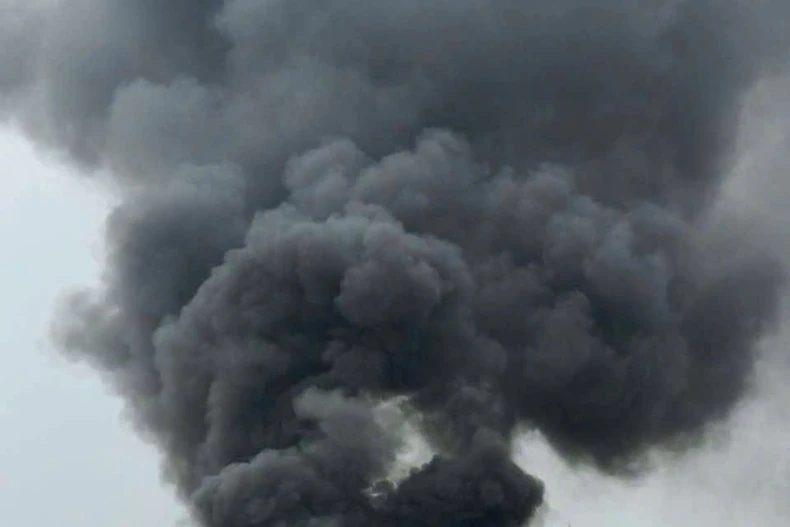 Hiện trường vụ cháy. (Ảnh: CTV)