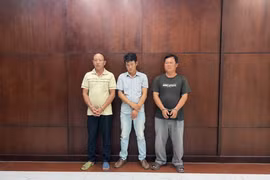 Từ trái sang_ Hà Xuân Trường, Trần Văn Hoài Hận, Bàn Hữu Nguyên. (Ảnh: CA Thành phố Hồ Chí Minh cung cấp)