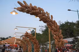 Lễ hội Bánh mì Việt Nam 2026 thu hút hàng trăm ngàn khách tới tham dự ngay trong ngày đầu khai mạc. (Ảnh: PV/Vietnam+)