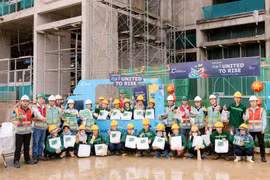 Coteccons Day 2026 được tổ chức tại hơn 100 công trường Coteccons trên toàn quốc. (Ảnh: PV/Vietnam+)