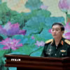 Thượng tướng Trương Thiên Tô, Phó Chủ nhiệm Tổng cục Chính trị Quân đội nhân dân Việt Nam phát biểu. (Ảnh: Đỗ Bình/TTXVN)