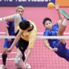 Cầu mây nữ Việt Nam kỳ vọng tiếp tục giành huy chương Vàng. (Ảnh: THX/TTXVN phát)