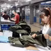 May hàng xuất khẩu sang thị trường EU tại Công ty May TNG (Thái Nguyên). (Ảnh: Trần Việt/TTXVN)