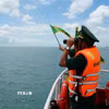 Cán bộ, chiến sỹ Trạm kiểm soát Biên phòng Rạch Đầm, Đồn Biên phòng cửa khẩu An Thới (Ban Chỉ huy Bộ đội Biên phòng An Giang) tuần tra, kiểm soát chống IUU trên khu vực biển Phú Quốc. (Ảnh: Lê Huy Hải/TTXVN)