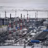 Toàn cảnh giếng dầu Bovanenkovo ở bán đảo Yamal thuộc Nga. (Ảnh: Getty Images/TTXVN)