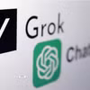 Biểu tượng Grok chatbot. (Ảnh: Reuters/TTXVN)