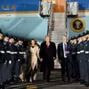 Tổng thống Donald Trump và Đệ nhất phu nhân Hoa Kỳ Melania Trump tới Anh tối 16/9/ (Ảnh: Getty)