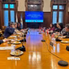 Đại sứ các nước ASEAN tại Buenos Aires làm việc với Liên đoàn Công nghiệp Argentina (UIA). (Ảnh: Diệu Hương/TTXVN)