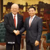 Phó Thủ tướng Nguyễn Văn Thắng tiếp ông Takebe Tsutomu, Cố vấn đặc biệt Liên minh Nghị sỹ hữu nghị Nhật Bản-Việt Nam. (Ảnh: Lâm Khánh/TTXVN)