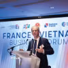 Ông Benoît Clocheret, Chủ tịch Hội đồng Doanh nghiệp Pháp - Việt, Phó Chủ tịch MEDEF International - bộ phận phụ trách quan hệ kinh tế đối ngoại, xúc tiến hợp tác quốc tế thuộc Nghiệp đoàn giới chủ Pháp, phát biểu tại Diễn đàn Doanh nghiệp Việt - Pháp năm 2026. (Ảnh: TTXVN phát)