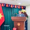 Tổng Lãnh sự Việt Nam tại Battambang Trần Tuấn Anh phát biểu tại buổi lễ. (Ảnh: Huy Bình/Vietnam+)
