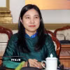 Bà Hà Thanh, Chủ tịch Liên hiệp các tổ chức hữu nghị Thành phố, Chủ nhiệm Hội đồng tư vấn Hội nhập Quốc tế - Đối ngoại nhân dân và Kiều bào thuộc Ủy ban Mặt trận Tổ quốc Việt Nam TP Hồ Chí Minh, rất đồng tình với nội dung Nghị quyết số 23-NQ/TW. (Ảnh: Xuân Khu/TTXVN)