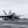 Tiêm kích Super Hornet của Mỹ tham gia cuộc tập trận chung 3 bên Freedom Edge với Nhật Bản và Hàn Quốc tại vùng biển quốc tế phía Nam đảo Jeju, ngày 28/6/2024. (Ảnh: Yonhap/TTXVN)