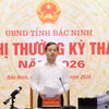 Chủ tịch UBND tỉnh Phạm Hoàng Sơn chỉ đạo một số nội dung trọng tâm. (Nguồn: Cổng Thông tin điện tử tỉnh Bắc Ninh)