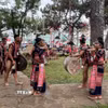 Các câu lạc bộ, đội cồng chiêng buôn làng tham gia lễ hội văn hóa các dân tộc thiểu số tại tỉnh Gia Lai. (Ảnh: Hồng Điệp/TTXVN)